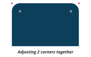 Adjusting 2 corners together
