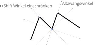 Altzwangswinkel Alt+Shift Winkel einschränken