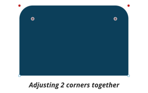 Adjusting 2 corners together